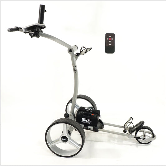 GOLF23 Elektro Golf Trolley 3.0 LiFePO4 Lithium Batterie, 2 Motoren, Funkfernbedienung